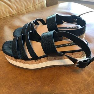Zara Trafaluc Platform Sandals